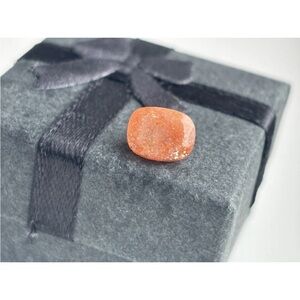 Natural Orange Sunstone Cushion Cut Loose Gem Sparkling Feldspar